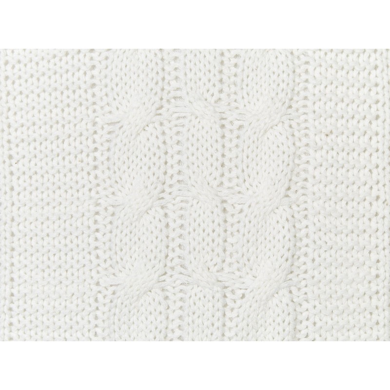 Zestaw 2 poduszek dekoracyjnych CADETIA Bawełna 45 x 45 cm Biały Jednolity