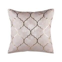 Zestaw 2 poduszek dekoracyjnych ALYSSUM 45 x 45 cm Różowy Wzór marokańskiej koniczyny