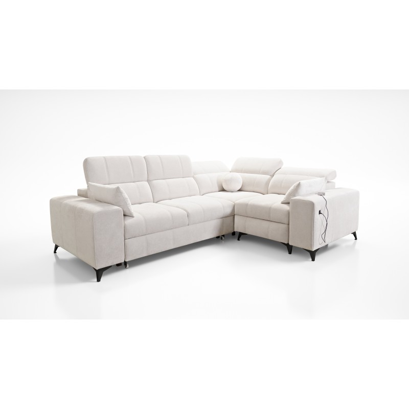 Ecksofa Ballagio II Mix mit Schlaf- und Relaxfunktion | Beste Qualität Flechtwerk, Spring 1116
