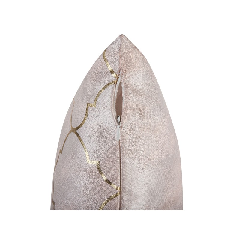 Zestaw 2 poduszek dekoracyjnych ALYSSUM 45 x 45 cm Różowy Wzór marokańskiej koniczyny