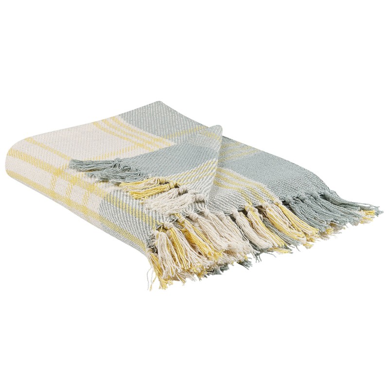 Koc BETALI Bawełna 125 x 150 cm Żółty