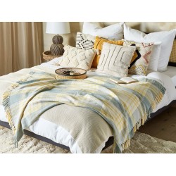 Koc BETALI Bawełna 125 x 150 cm Żółty