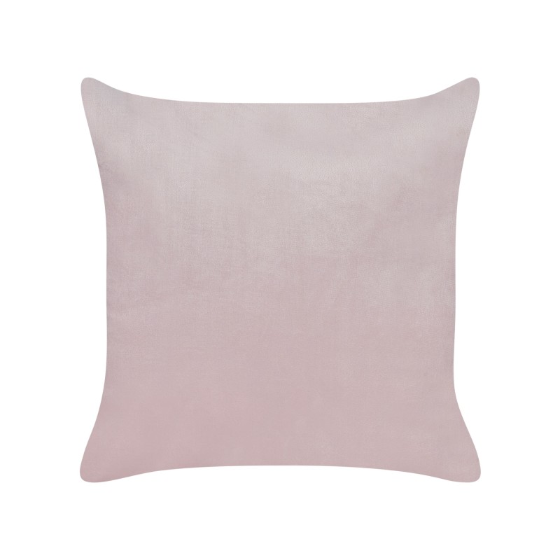 2 welurowe poduszki dekoracyjne haftowane w chmury 45 x 45 cm różowe IPOMEA