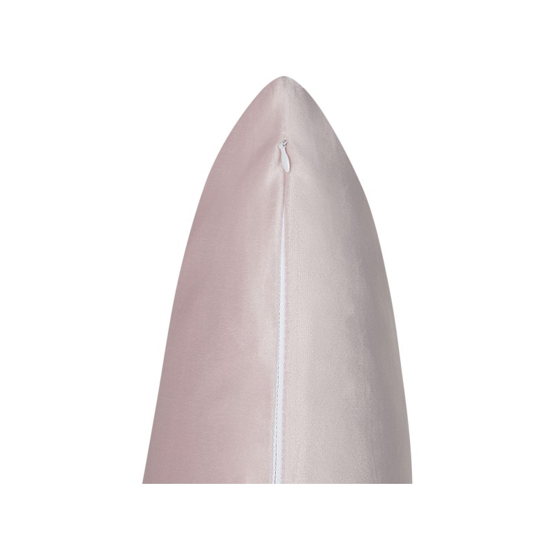 2 welurowe poduszki dekoracyjne haftowane w chmury 45 x 45 cm różowe IPOMEA