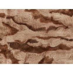 Koc BAKIRA Sztuczne futro 150 x 200 cm Brązowy