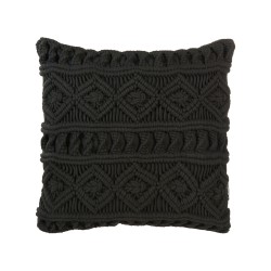 Zestaw 2 poduszek dekoracyjnych MUDANYA Bawełna 45 x 45 cm Czarny Wzór geometryczny