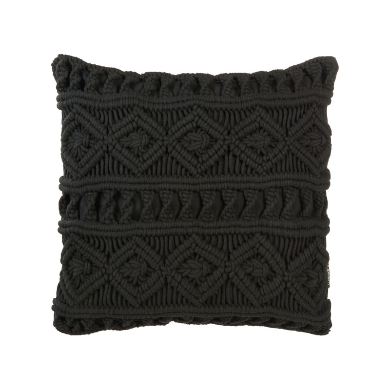 Zestaw 2 poduszek dekoracyjnych MUDANYA Bawełna 45 x 45 cm Czarny Wzór geometryczny