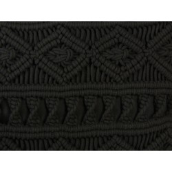 Zestaw 2 poduszek dekoracyjnych MUDANYA Bawełna 45 x 45 cm Czarny Wzór geometryczny