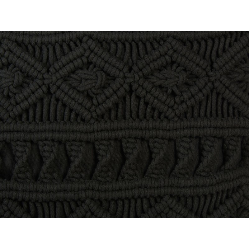 Zestaw 2 poduszek dekoracyjnych MUDANYA Bawełna 45 x 45 cm Czarny Wzór geometryczny