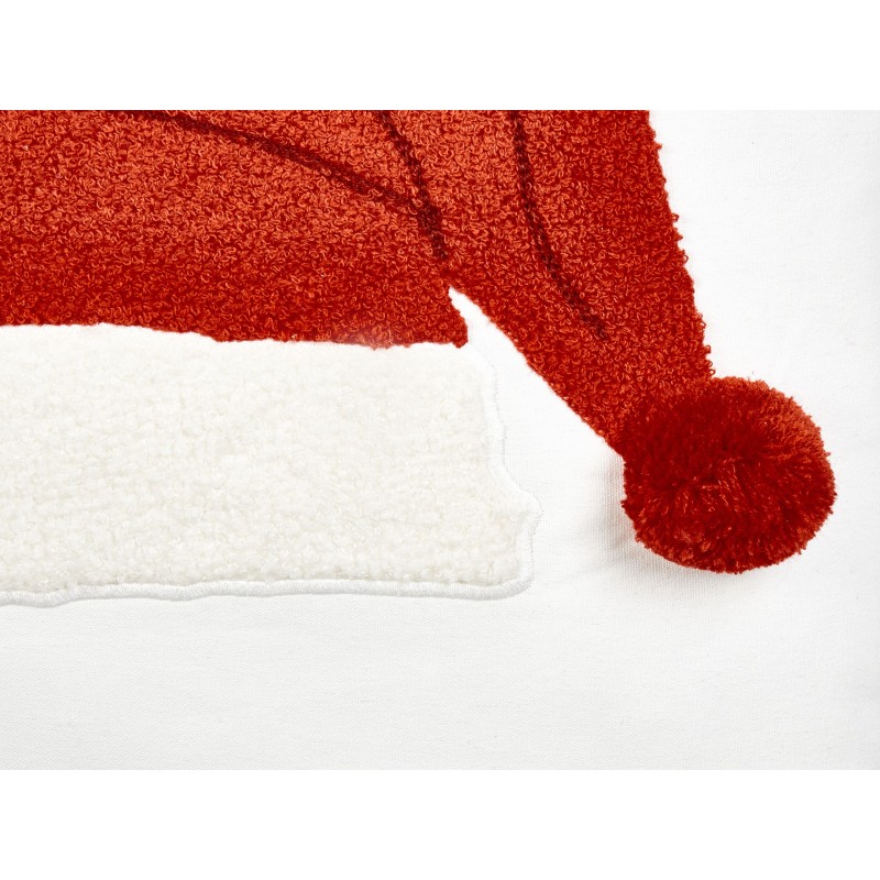 Zestaw 2 poduszek dekoracyjnych PRETZEL Bawełna 45 x 45 cm Biały Wzór świąteczny