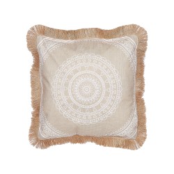 Zestaw 2 poduszek dekoracyjnych AGRIMONY 45 x 45 cm Beżowy Wzór orientalny