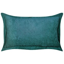 Zestaw 2 poduszek dekoracyjnych ZINNIA Sztruks 47 x 27 cm Lazurowy Jednolity