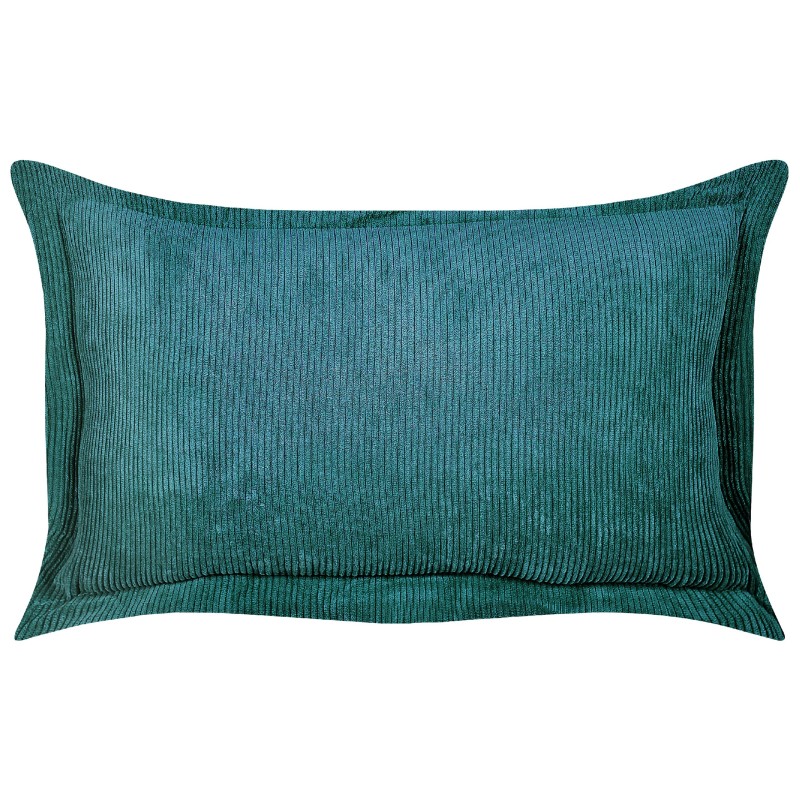 Zestaw 2 poduszek dekoracyjnych ZINNIA Sztruks 47 x 27 cm Lazurowy Jednolity