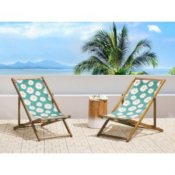 Zestaw 2 wymiennych tkanin do leżaków ogrodowych ANZIO/AVELLINO Kolorowy