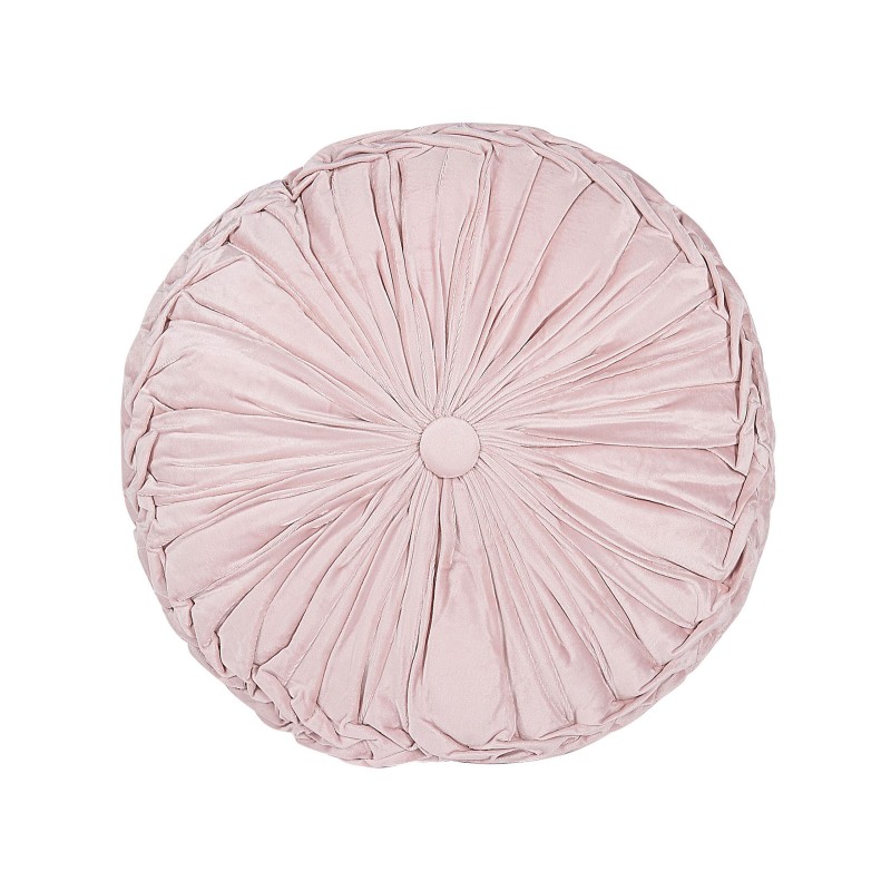 Poduszka dekoracyjna UDALA 40 x 40 cm Różowy Jednolity