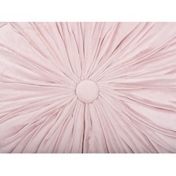 Poduszka dekoracyjna UDALA 40 x 40 cm Różowy Jednolity