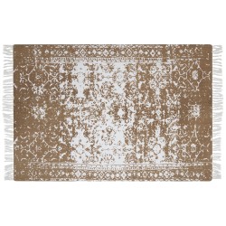Koc PAZARYERI Bawełna 130 x 180 cm Brązowy