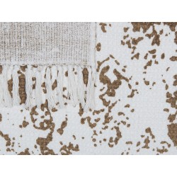 Koc PAZARYERI Bawełna 130 x 180 cm Brązowy