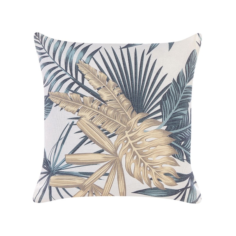 Zestaw 2 poduszek dekoracyjnych TAGETES 45 x 45 cm Kolorowy Wzór roślinny