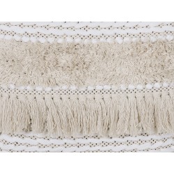 Zestaw 2 poduszek dekoracyjnych VILLUR Bawełna 45 x 45 cm Beżowy W paski