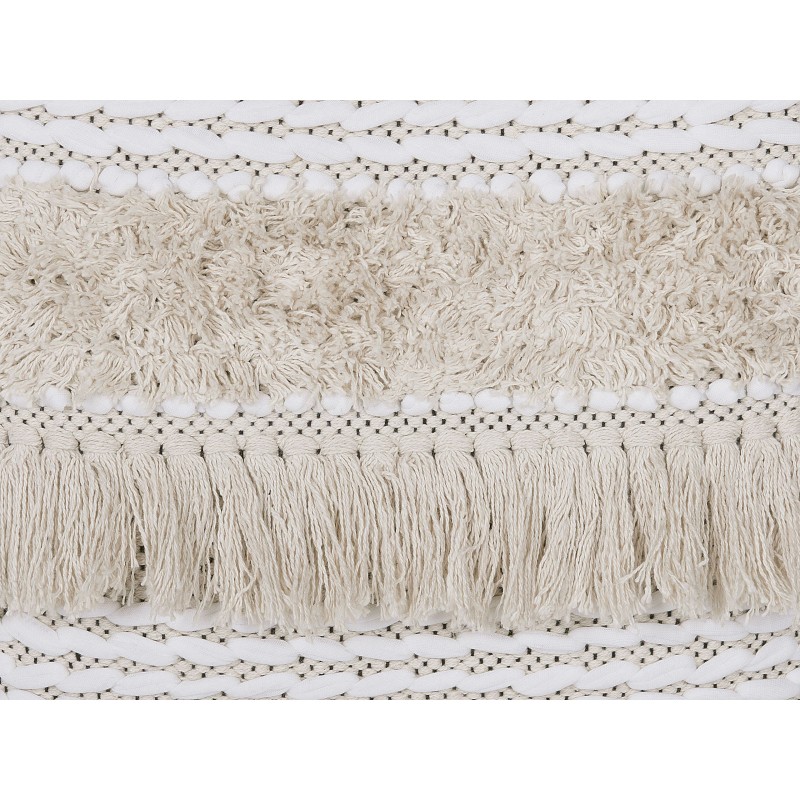 Zestaw 2 poduszek dekoracyjnych VILLUR Bawełna 45 x 45 cm Beżowy W paski