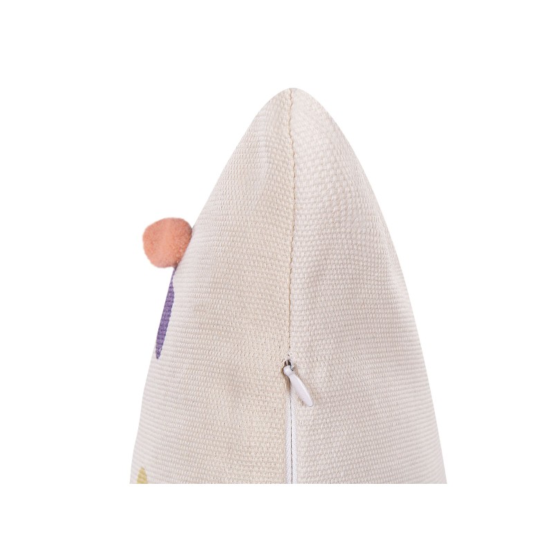 2 poduszki dekoracyjne z motywem królika 30 x 50 cm wielokolorowe CLUSIA