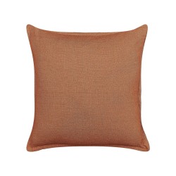 Zestaw 2 poduszek dekoracyjnych SAGINA Len 45 x 45 cm Pomarańczowy Jednolity