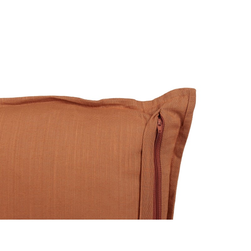 Zestaw 2 poduszek dekoracyjnych SAGINA Len 45 x 45 cm Pomarańczowy Jednolity