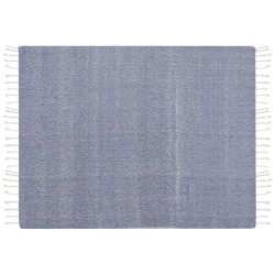 Koc TILMI Bawełna 130 x 160 cm Niebieski