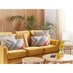 Poduszka dekoracyjna BETULA Bawełna 30 x 50 cm Beżowy Wzór geometryczny