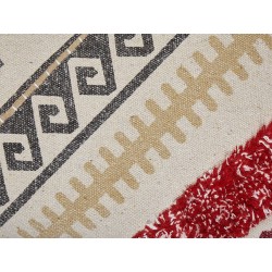 Poduszka dekoracyjna BETULA Bawełna 30 x 50 cm Beżowy Wzór geometryczny