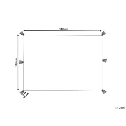 Koc MUNGER Bawełna 130 x 180 cm Beżowy