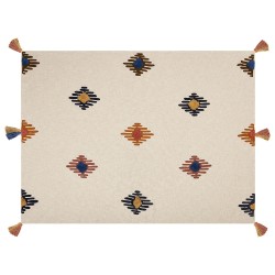 Koc MUNGER Bawełna 130 x 180 cm Beżowy