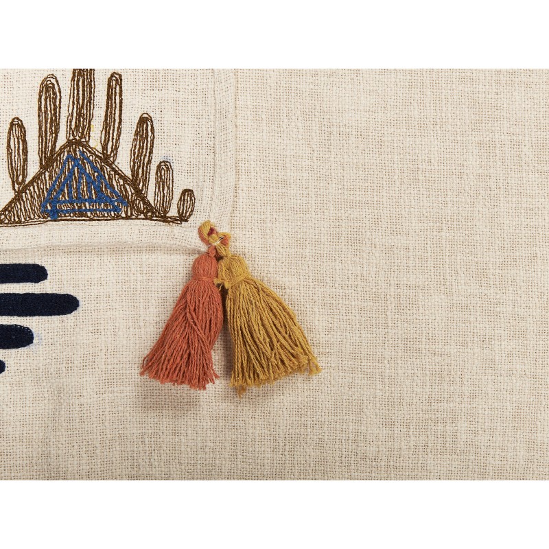 Koc MUNGER Bawełna 130 x 180 cm Beżowy