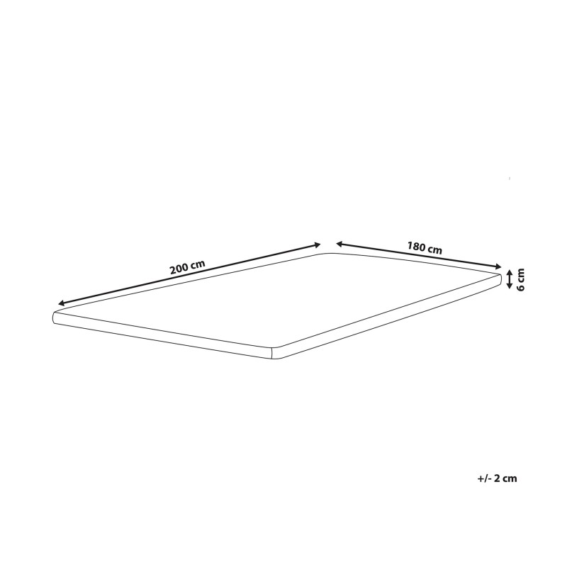Materac nawierzchniowy COMFY 180 x 200 cm