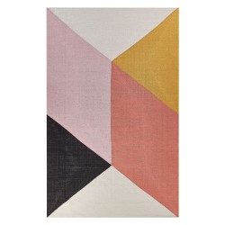 Alfombra de algodón 140 x 200 cm multicolor NIZIP