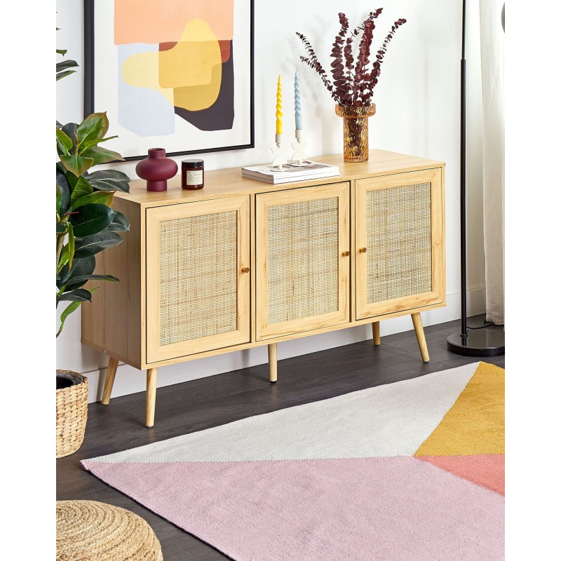 Dywan bawełniany 140 x 200 cm wielokolorowy NIZIP