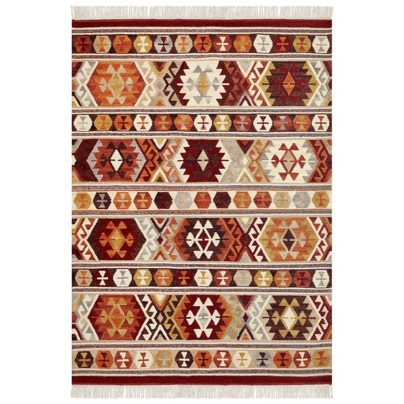 Dywan wełniany kilim 200 x 300 cm wielokolorowy AYGAVAN