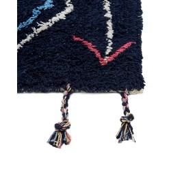 Dywan bawełniany 160 x 230 cm czarny CORUM