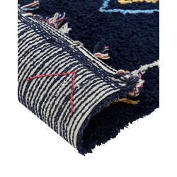 Dywan bawełniany 160 x 230 cm czarny CORUM