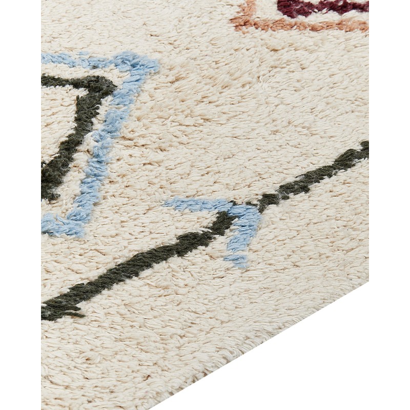 Dywan bawełniany 160 x 230 cm beżowy CORUM