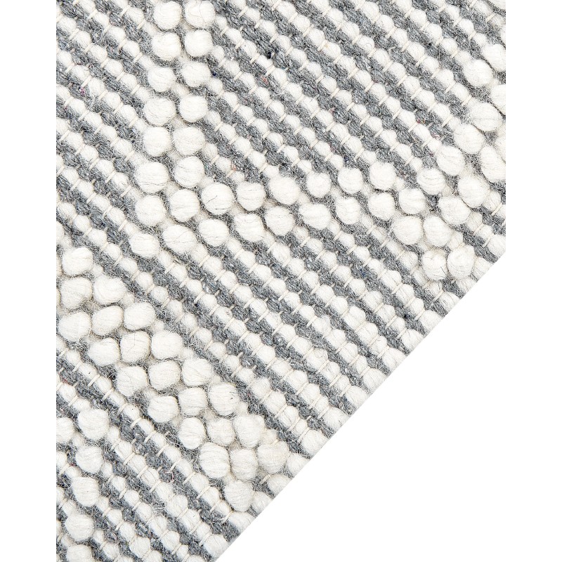 Dywan wełniany ze wzorem geometrycznym 200 x 300 cm beżowo-szary SOLHAN