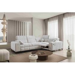 Ecksofa Ballagio II Mix mit Schlaffunktion und Relaxfunktion | Beste Qualität Flechtwerk, Spring 1104