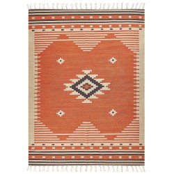 Dywan bawełniany kilim 160 x 230 cm pomarańczowy GAVAR