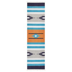 Dywan bawełniany kilim 80 x 300 cm wielokolorowy NORATUS