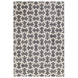 Dywan skórzany 160 x 230 cm szaro-beżowy YEDISU