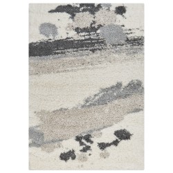 Dywan shaggy 200 x 300 cm biało-szary GORIS