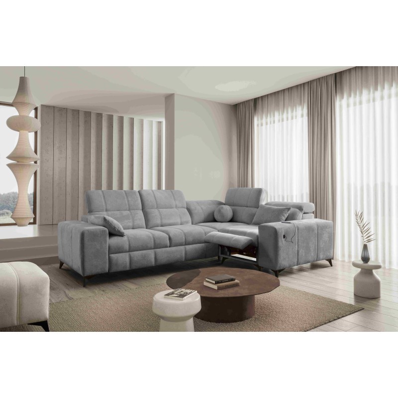 Ballagio II Mix Corner Sofa with Sleeping and Relax Function | Best Quality Weave, Spring 1102