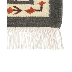Dywan wełniany kilim 80 x 300 cm wielokolorowy GHUKASAVAN