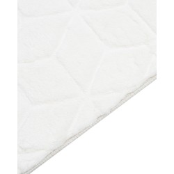 Dywan sztuczne futro królika 80 x 150 cm biały THATTA